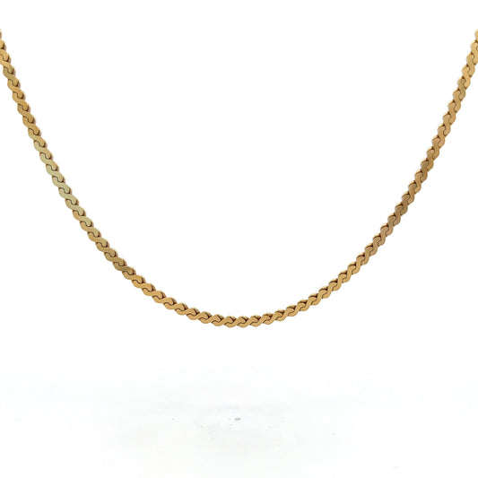 S Link Chain Necklace in 14k Yellow Gold