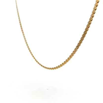 S Link Chain Necklace in 14k Yellow Gold
