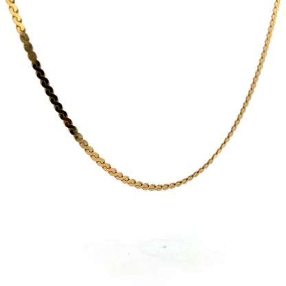 S Link Chain Necklace in 14k Yellow Gold – Filigree Jewelers
