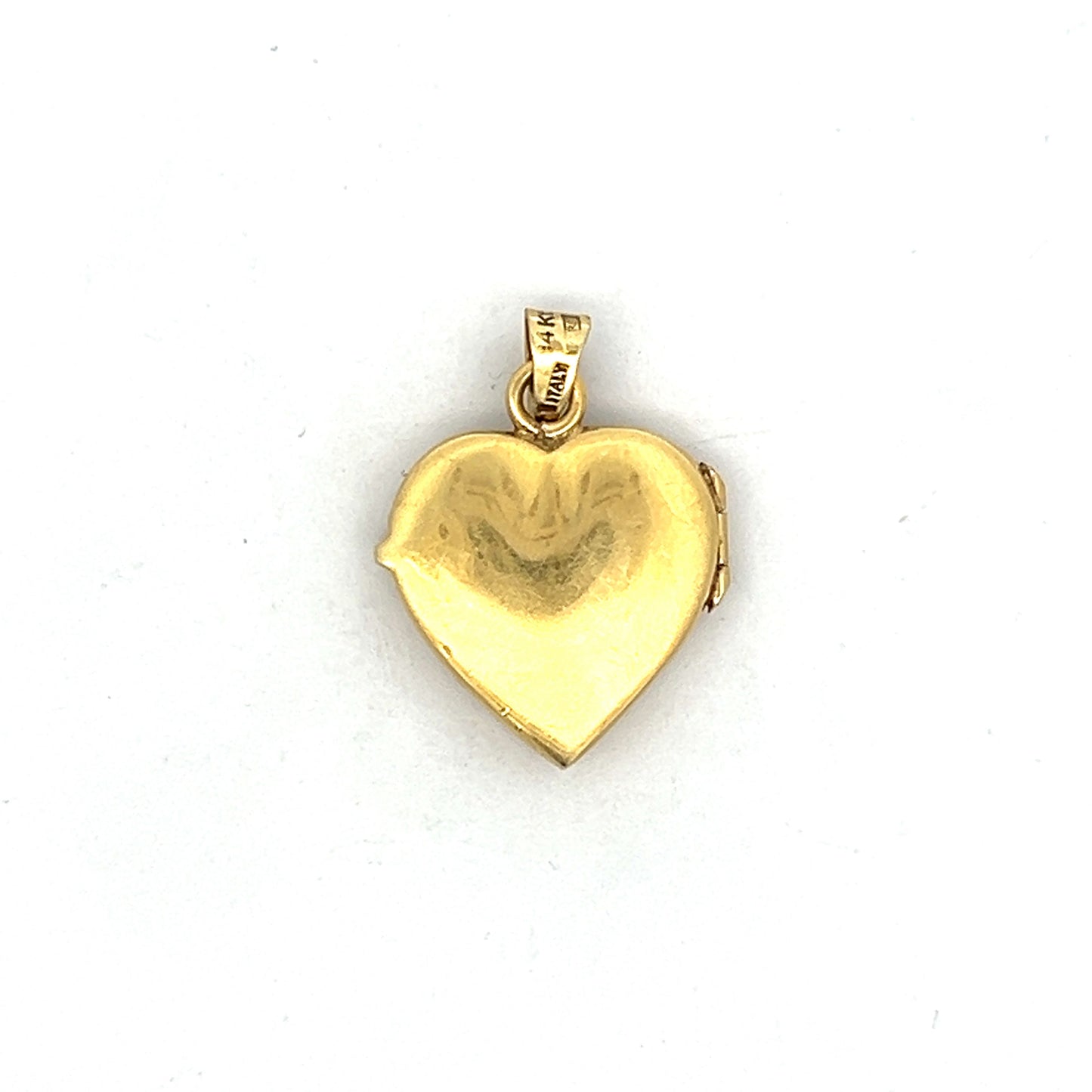 Vintage Mid-Century Heart Locket in 14k Yellow Gold