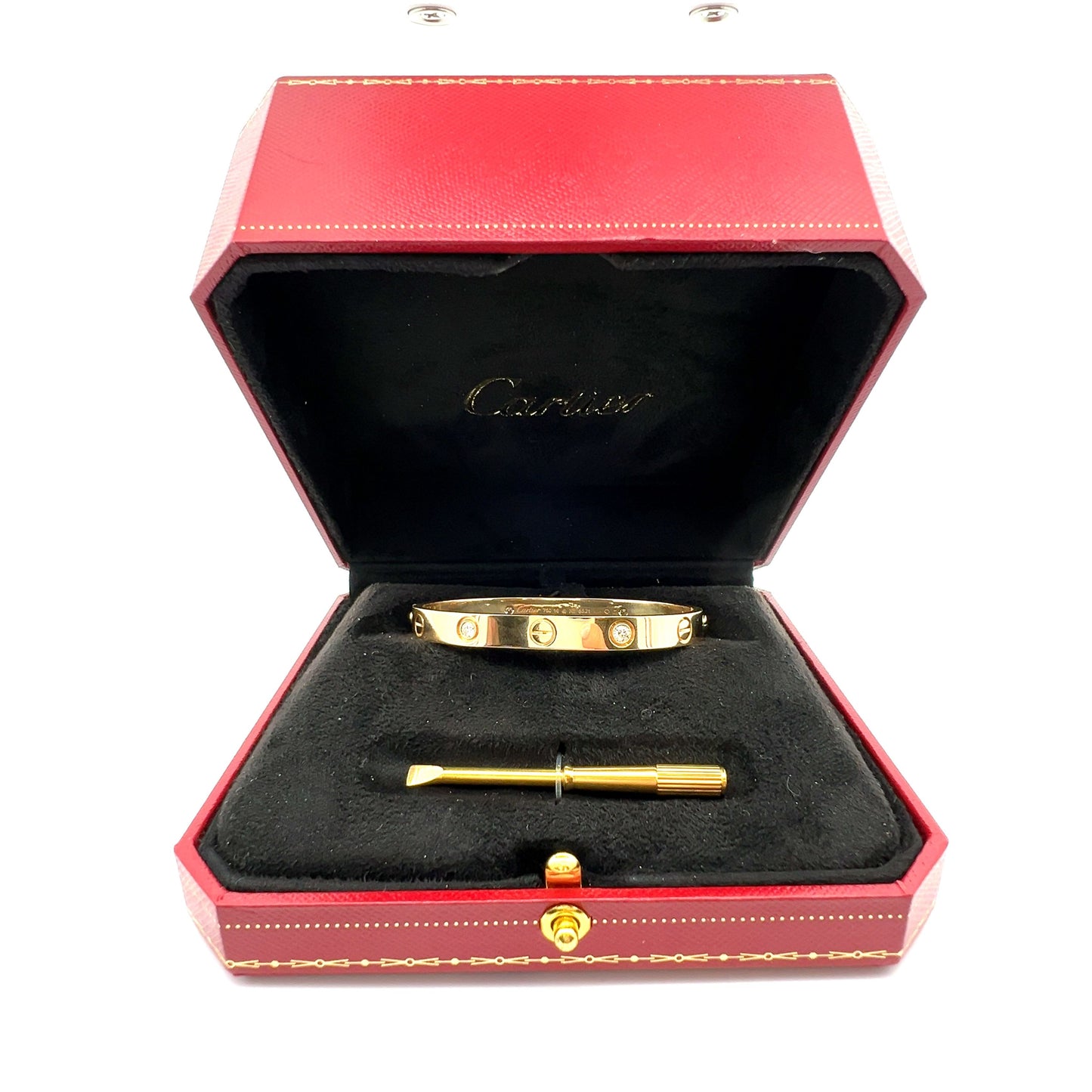 Cartier Love Bangle Bracelet in 18k Yellow Gold