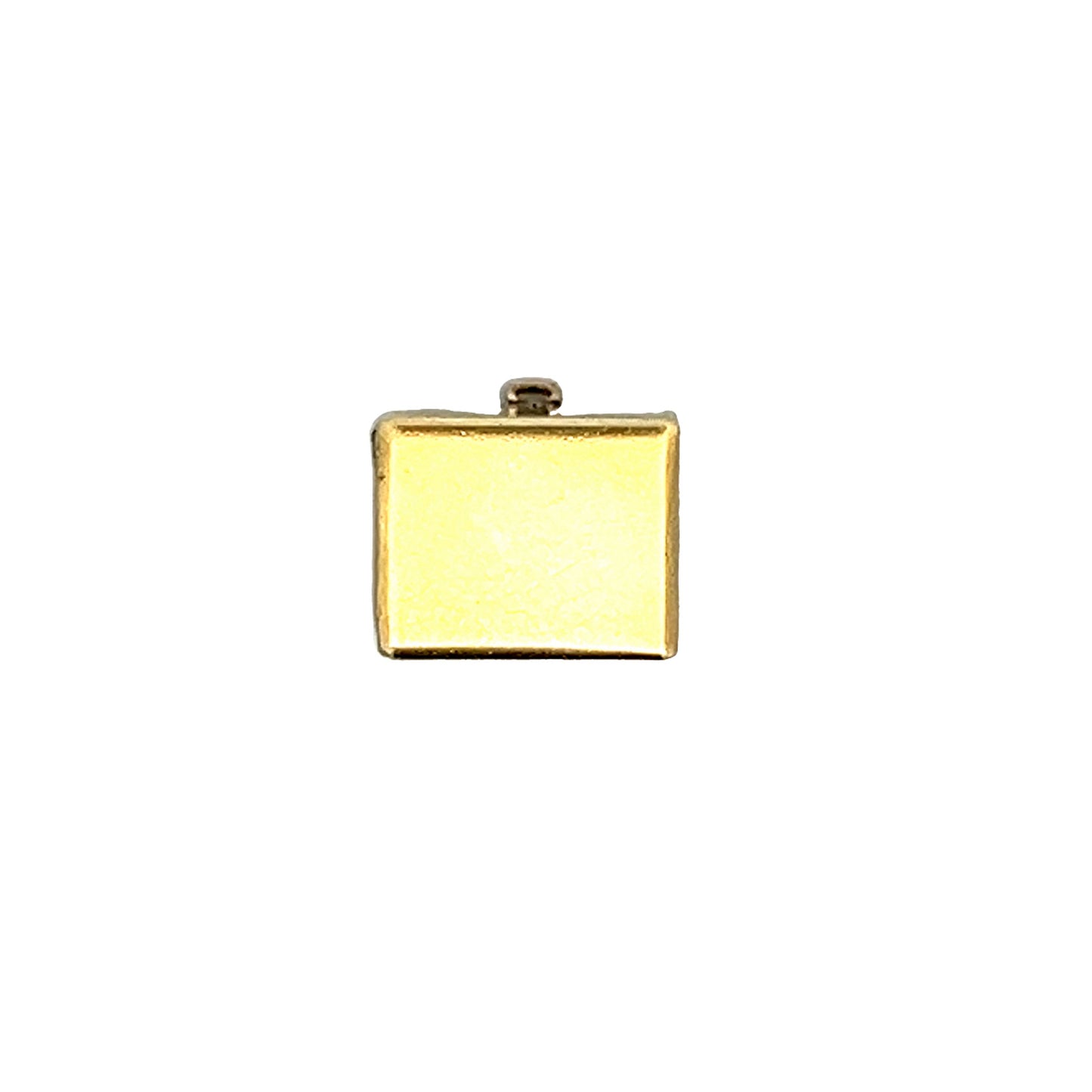 Money Box Charm Pendant in 14k Yellow Gold