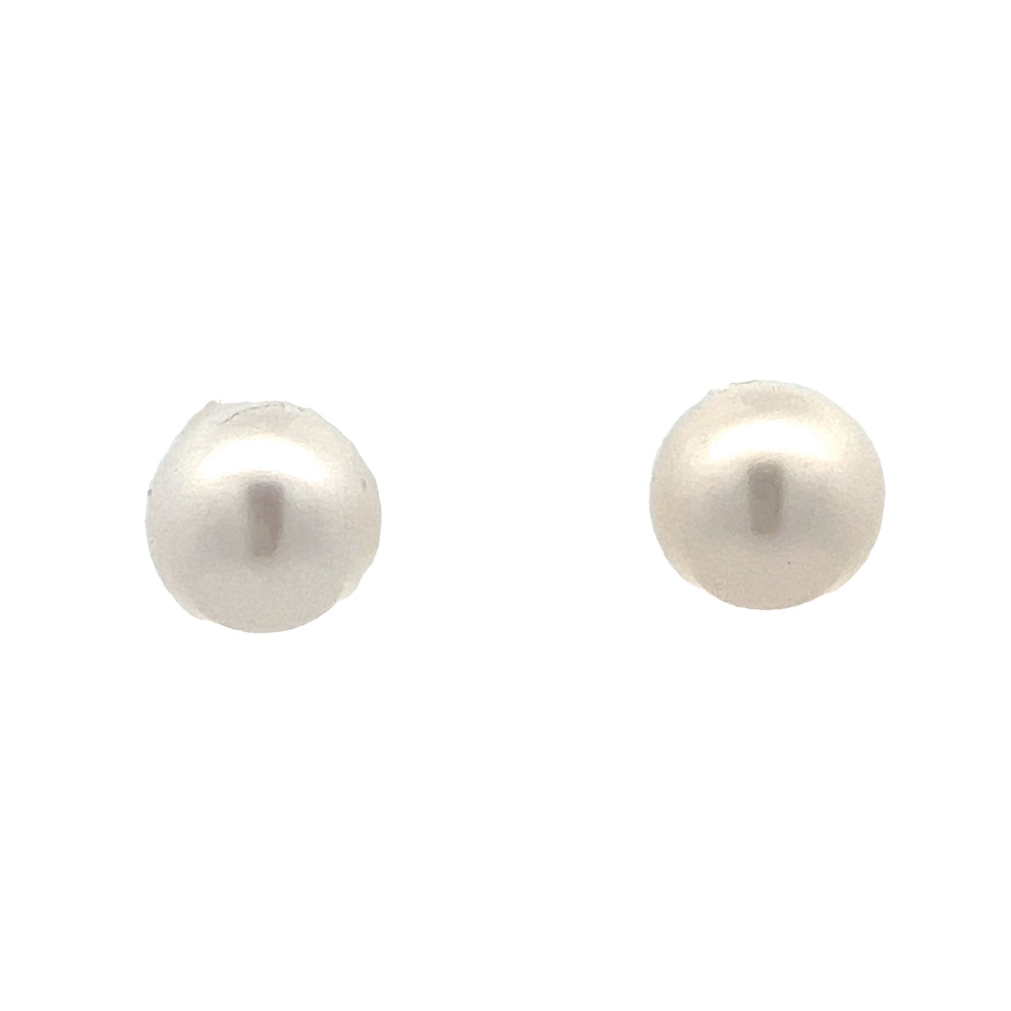 Akoya Pearl Stud Earrings in 14k Yellow Gold