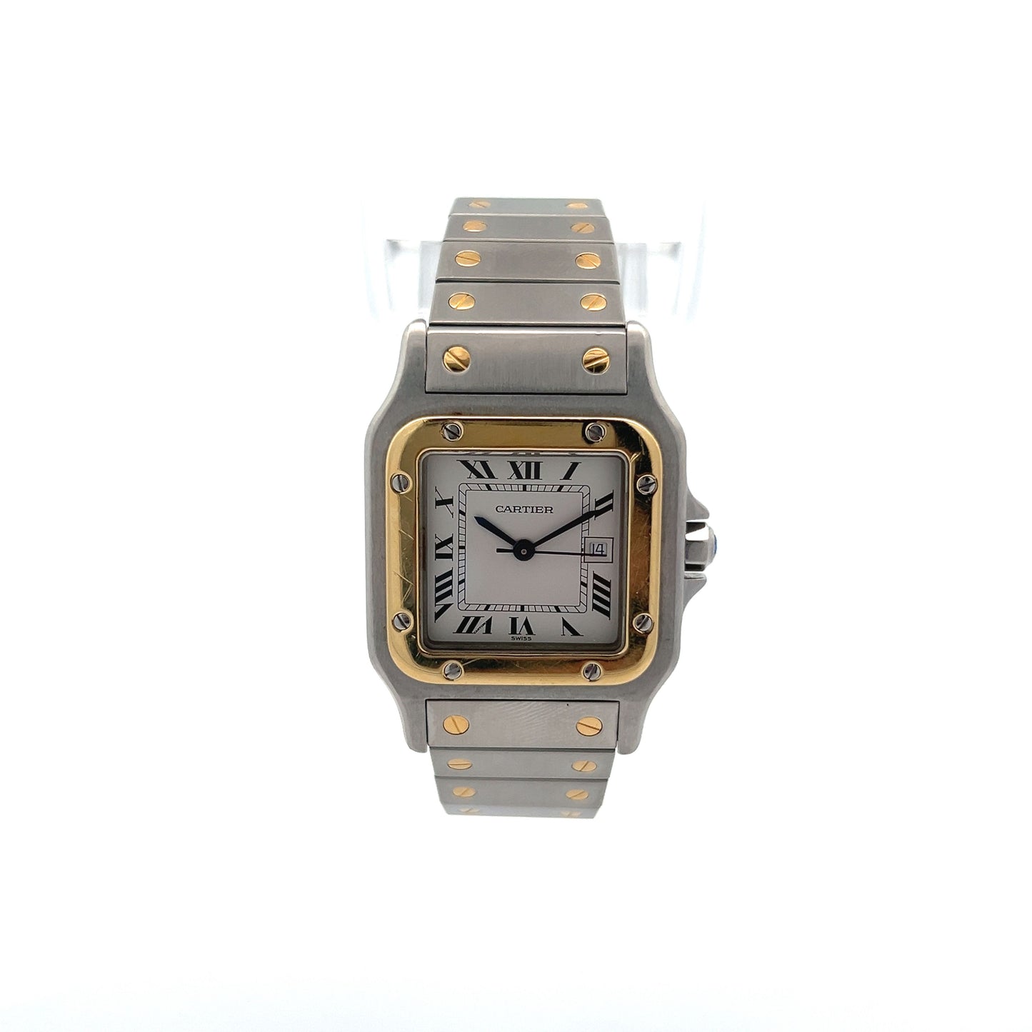 Cartier Santos Galbee 29mm REF 2961 in Stainless Steel and 18k Yellow Gold