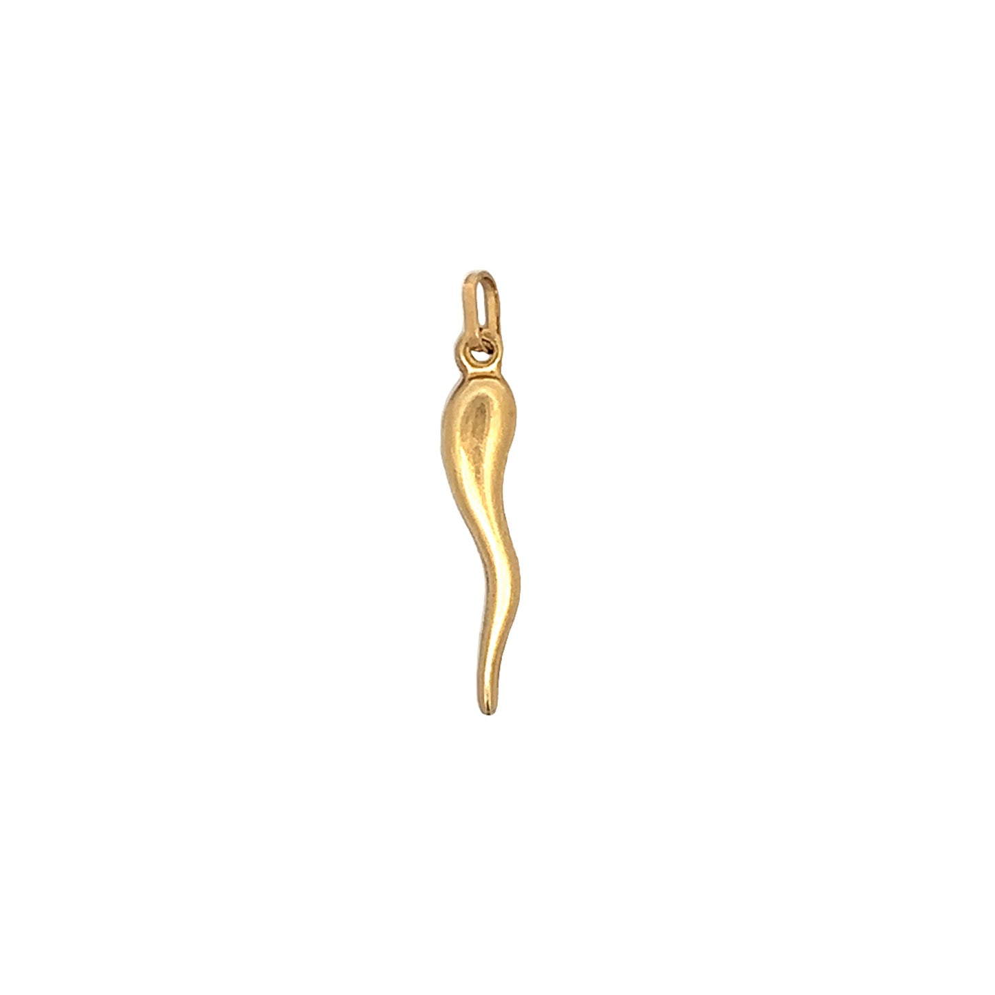 1950's Mid-Century Cornicello Charm 14k Yellow Gold