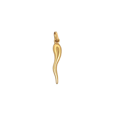 1950's Mid-Century Cornicello Charm 14k Yellow Gold