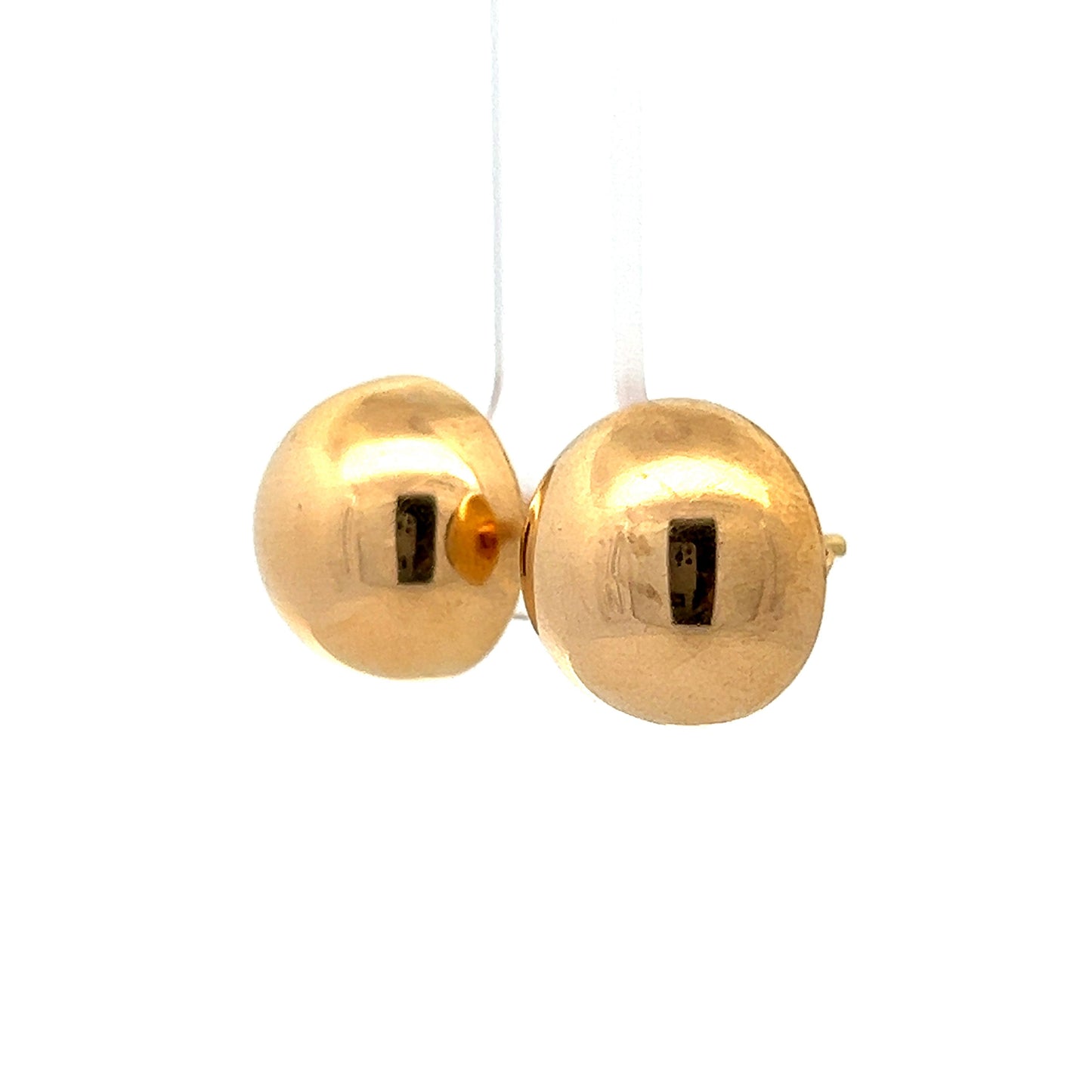 Gold Ball Stud Earrings in 18k Yellow Gold