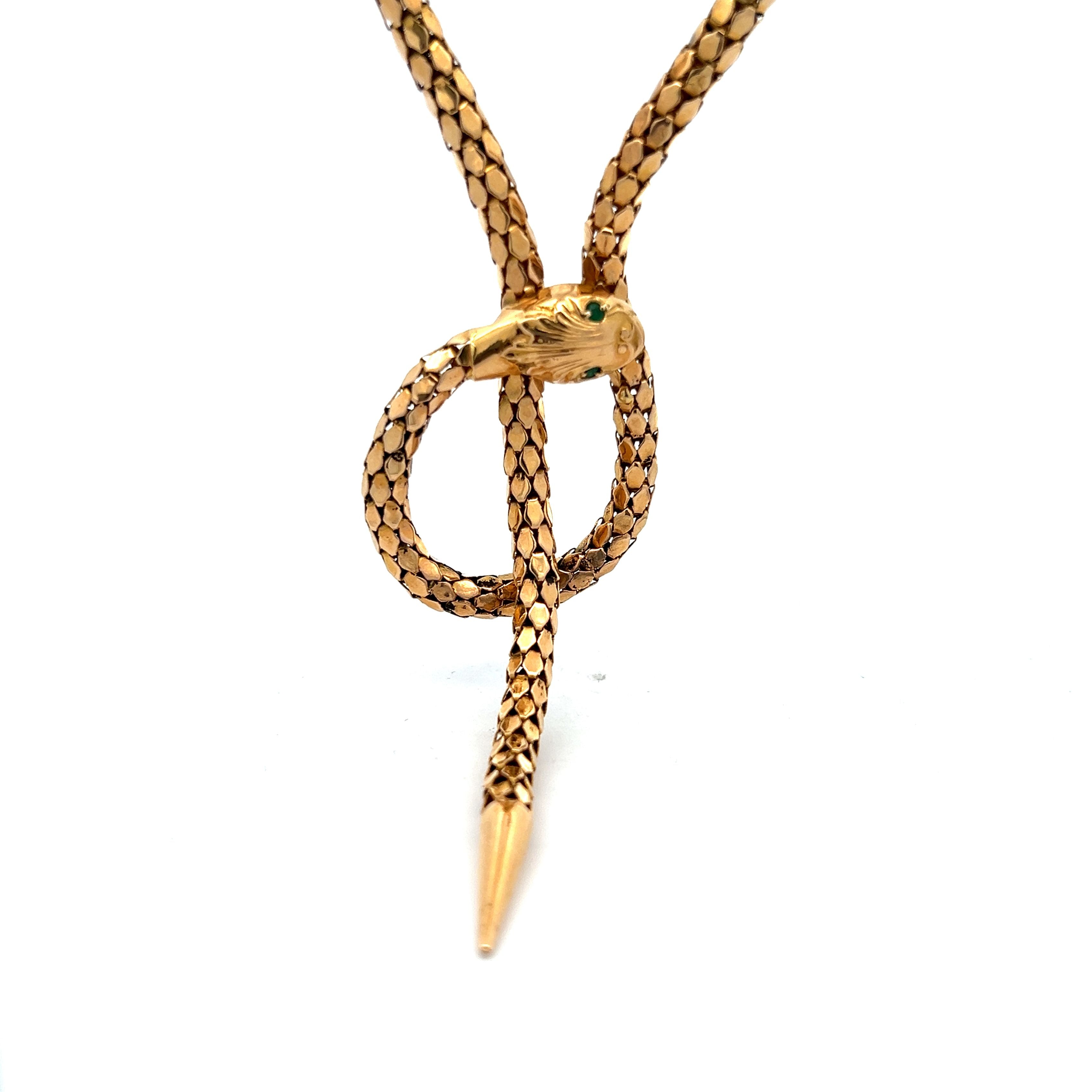 Designer snake necklace deals