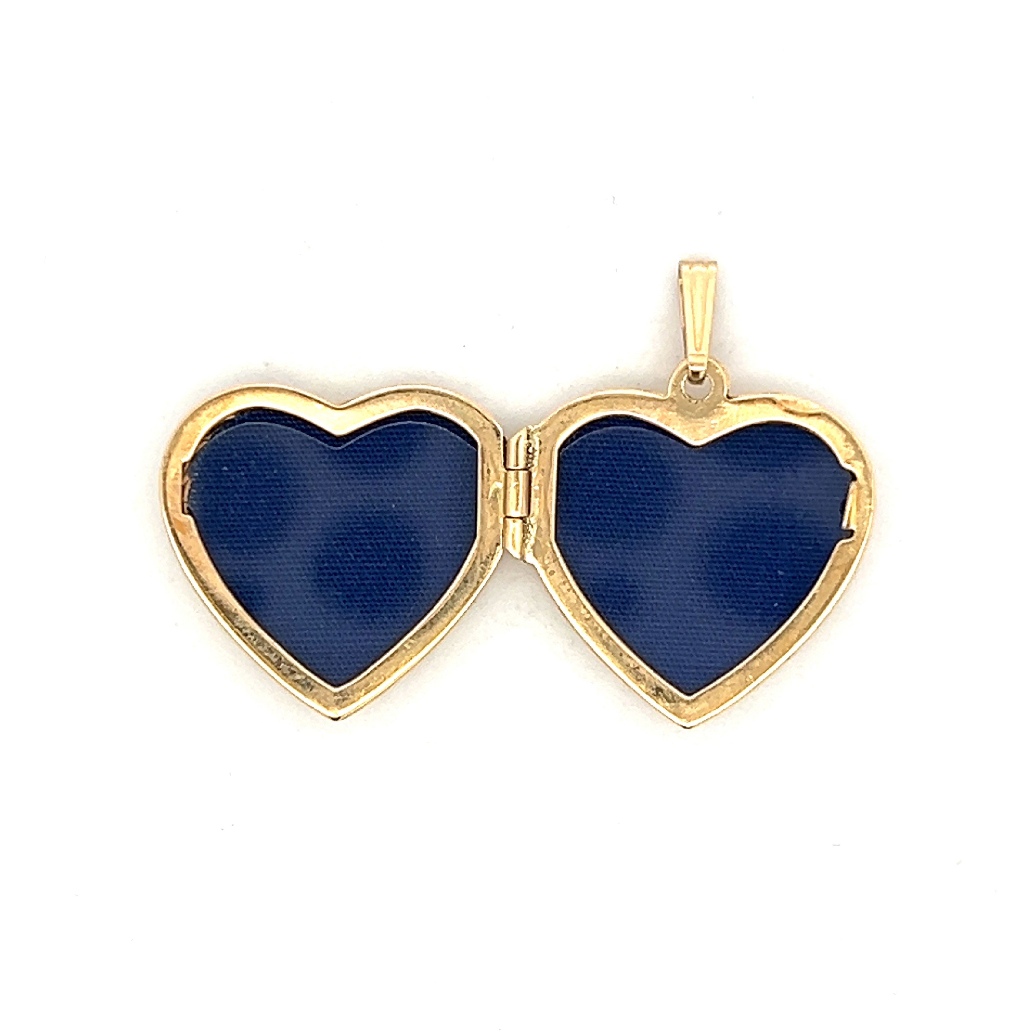 Vintage Mid-Century Heart Locket in 14k Yellow Gold – Filigree