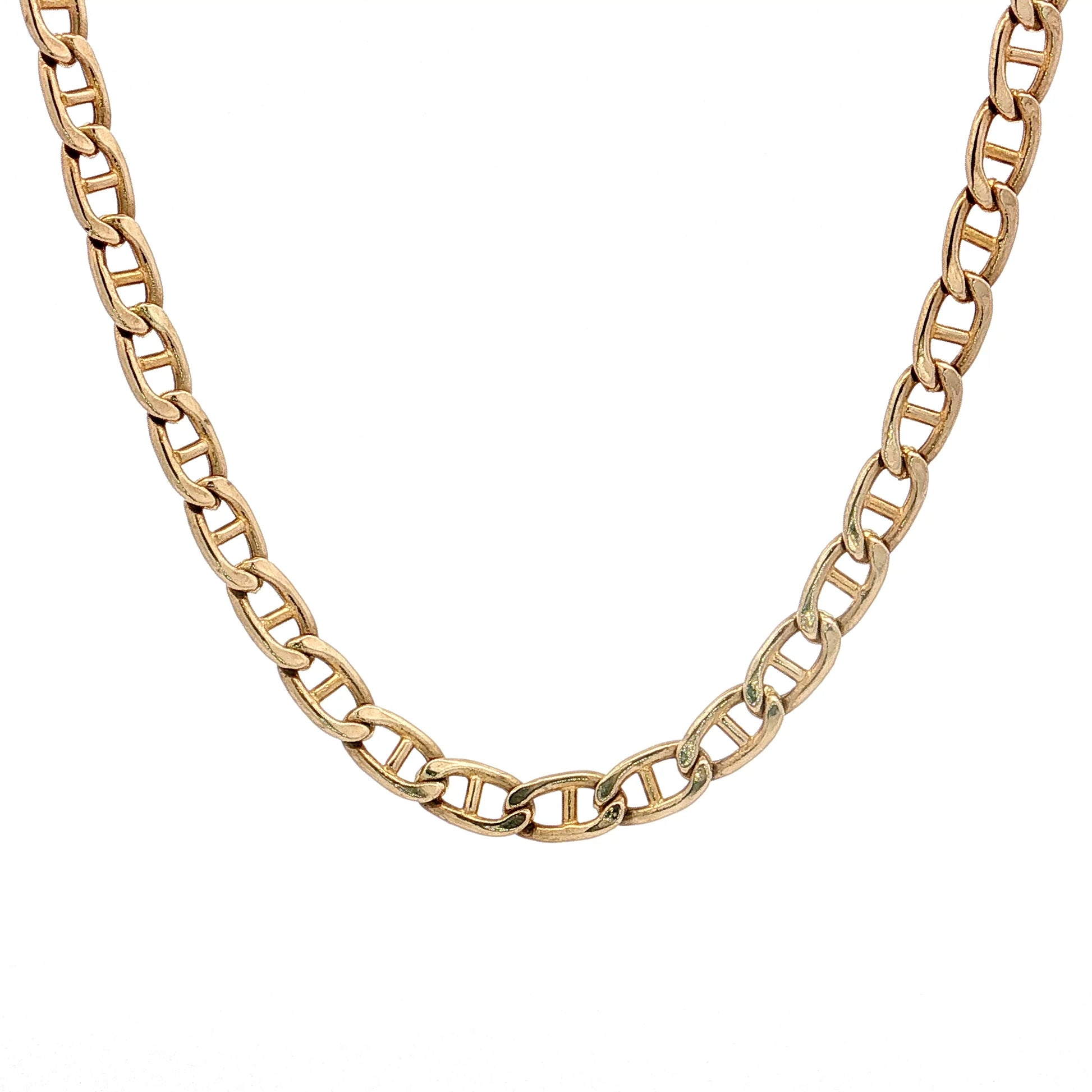 20" Mariner Link Chain Necklace 14k Yellow Gold