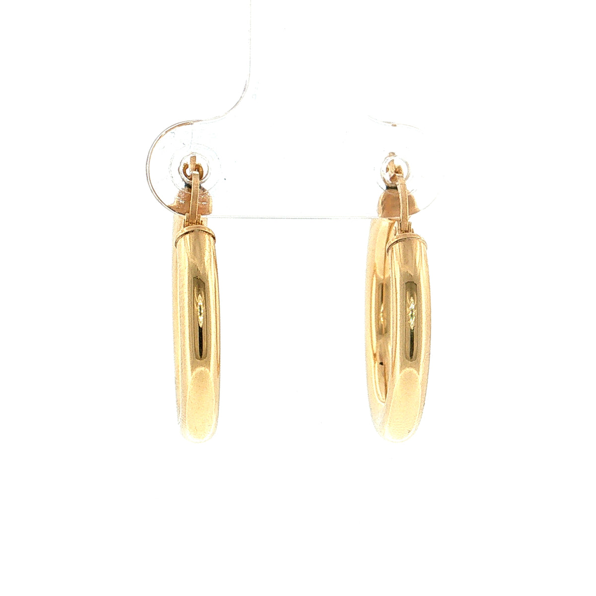 22mm Hoop Earrings 14K Yellow Gold