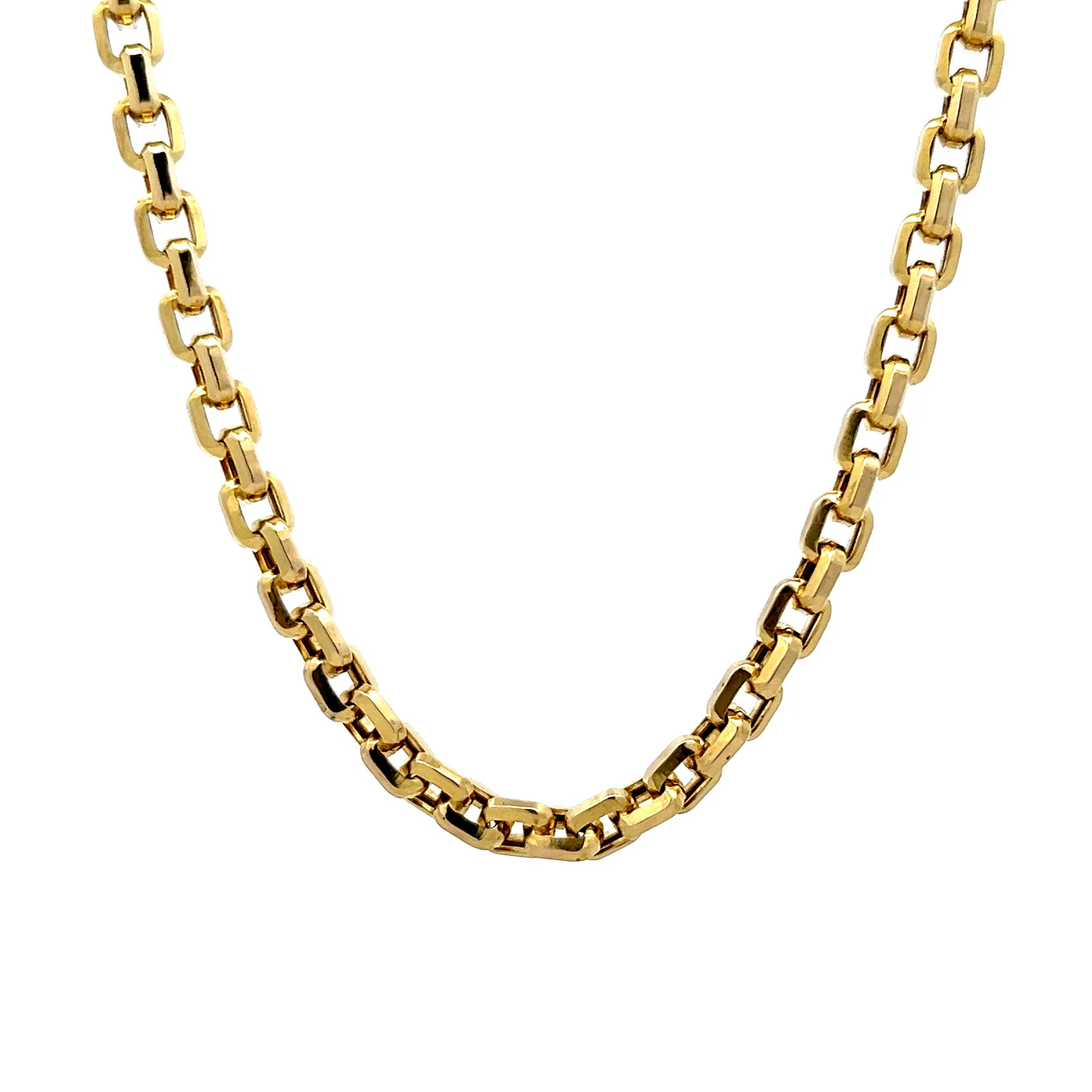 23 Inch Chain 23 Inch Curb Chain Link Necklace in 14k Yellow Gold – Filigree Jewelers
