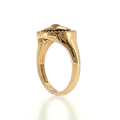 Effy Malachite Diamond Compass Cocktail Ring 14k