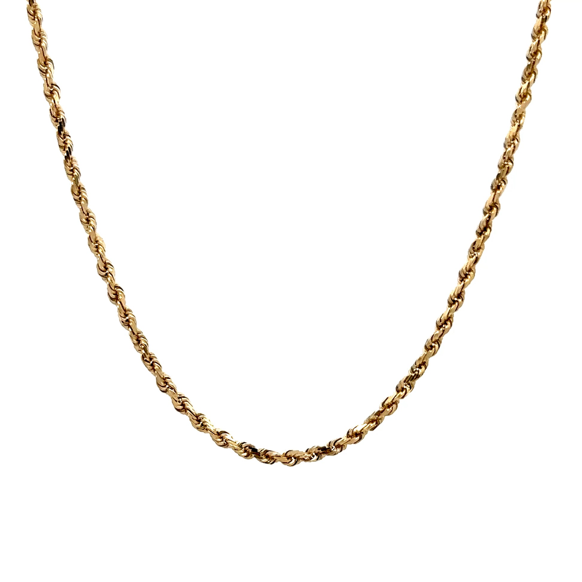 14k Gold 18k 24 Inch Gold Rope Chain 24 Inch 24 Karat Gold Rope