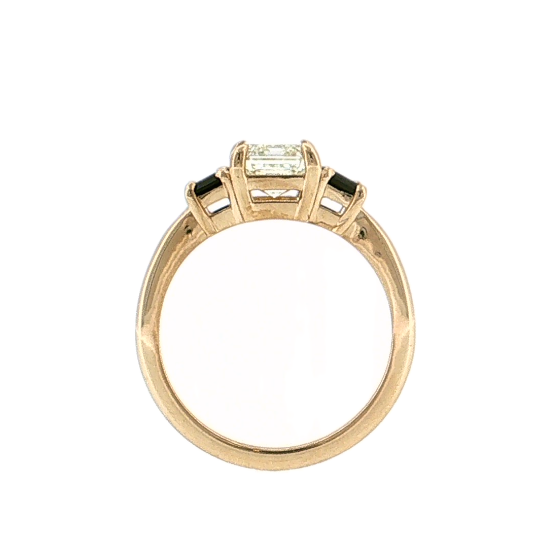 2.04 Emerald Cut Diamond Engagement Ring 14k