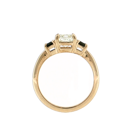 2.04 Emerald Cut Diamond Engagement Ring 14k