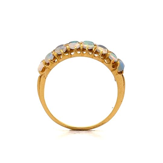 2.20 Victorian Opal Cocktail Ring in 18k Yellow Gold