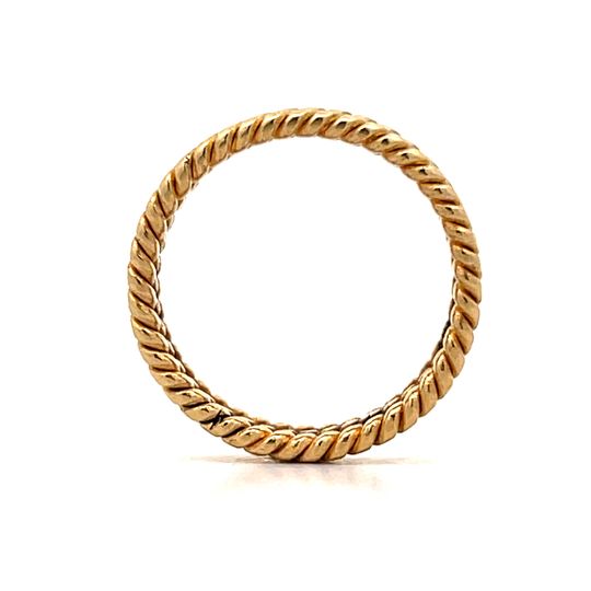 Tripe Rope Stacking Ring in 18k Yellow Gold