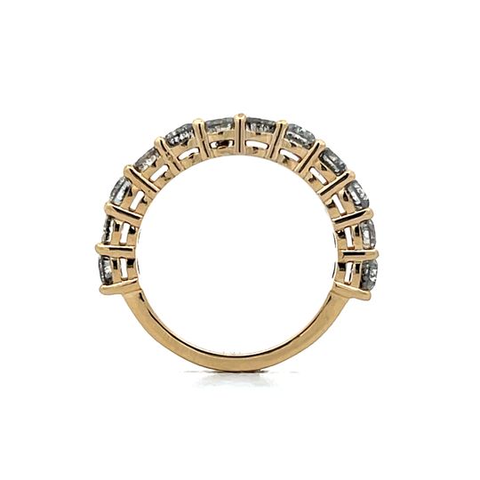 1.32 Salt & Pepper Diamond Wedding Band in 14k Yellow Gold