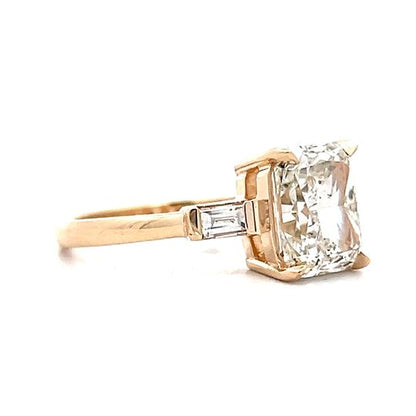 3.03 Radiant Cut Diamond Engagement Ring in 14k