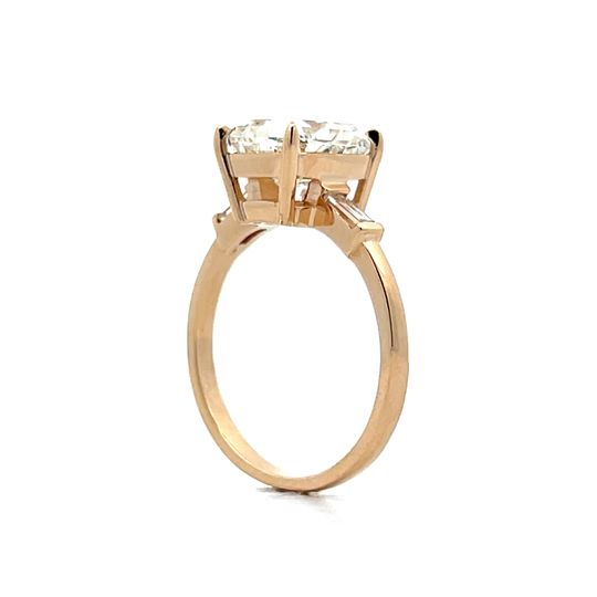 3.03 Radiant Cut Diamond Engagement Ring in 14k