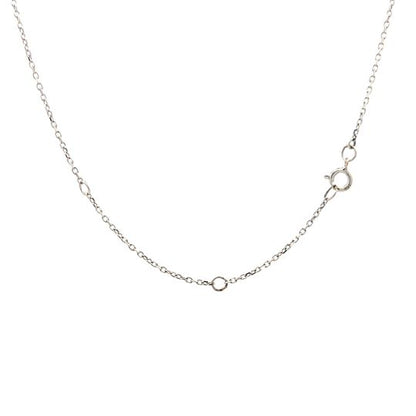 Mother of Pearl Hamsa Necklace in 14k White Gold