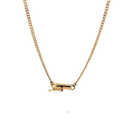 18 Inch Flat Curb Link Chain Necklace in 14k