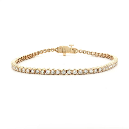 2 Carat Diamond Tennis Bracelet in 14k Yellow Gold