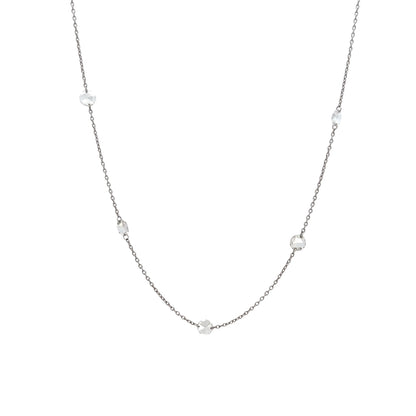 2 Carat Rose Cut Diamond Necklace in 18k