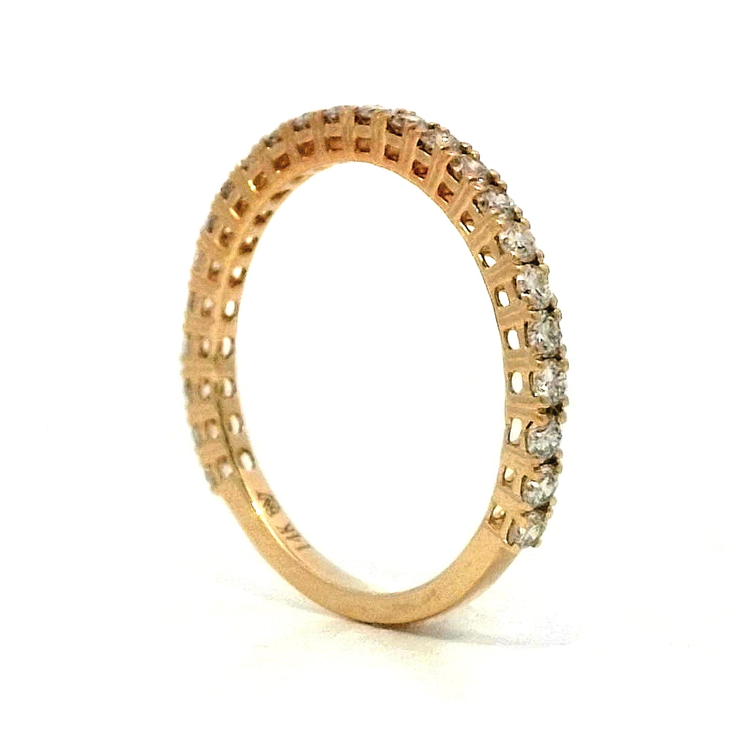 .55 Round Diamond Wedding Band in Yellow Gold