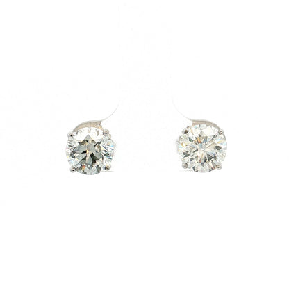 3.00 GIA Transitional Diamond Stud Earrings 18k
