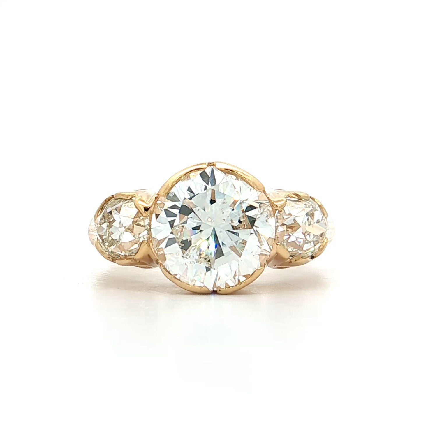 3.03 GIA Transitional Diamond Engagement Ring 18k
