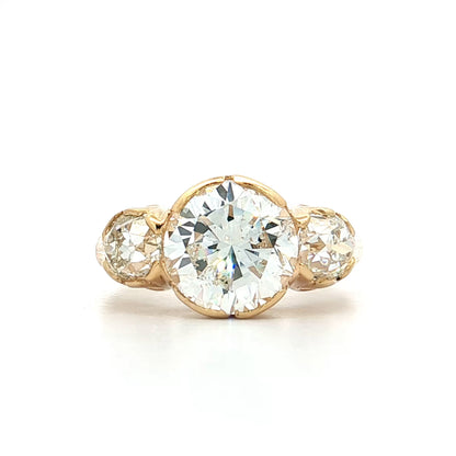 3.03 GIA Transitional Diamond Engagement Ring 18k