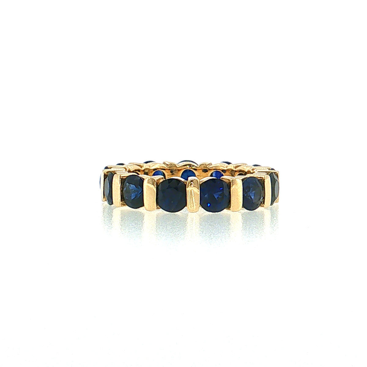 3.25 Blue Sapphire Eternity Stacking Band 14k
