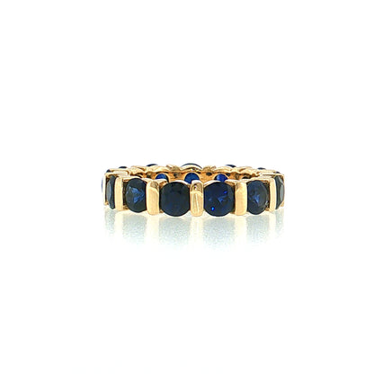 3.25 Blue Sapphire Eternity Stacking Band 14k