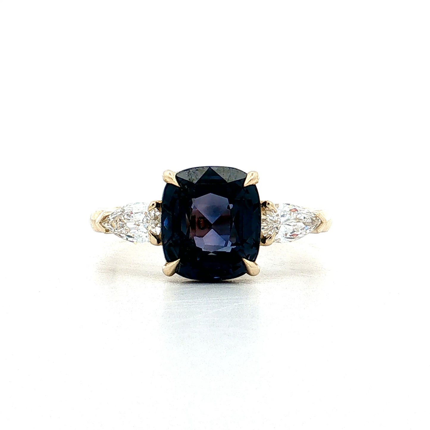 3.26 Color Change Sapphire Engagement Ring 14k