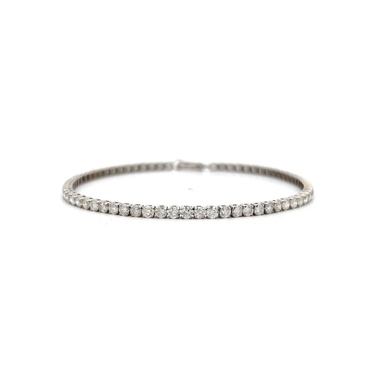 3.50 Carat Diamond Tennis Bracelet in 14k