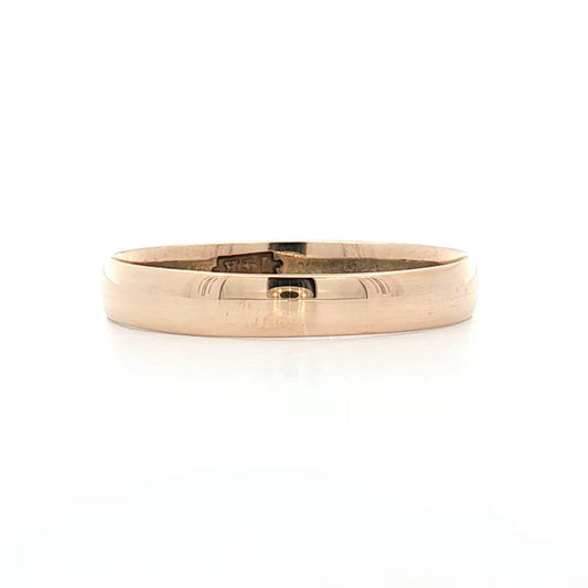 3.5mm Victorian Mens Wedding Band 14k Yellow Gold