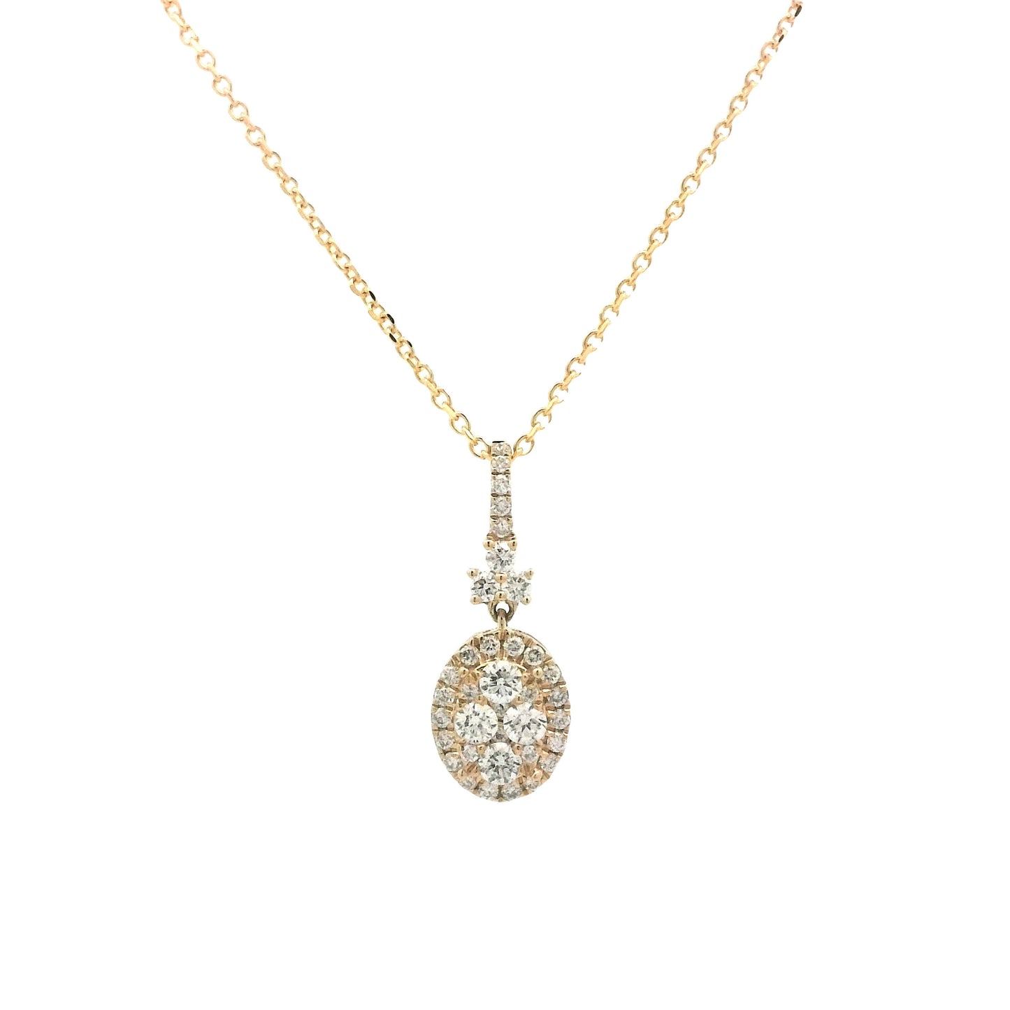 .40 Diamond Pendant Necklace in 14k Yellow Gold