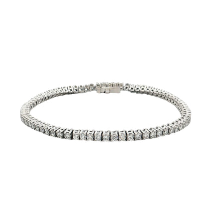 3 Carat Diamond Tennis Bracelet 14k White Gold