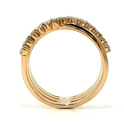 .83 Diamond Cocktail Ring in 14k Yellow Gold