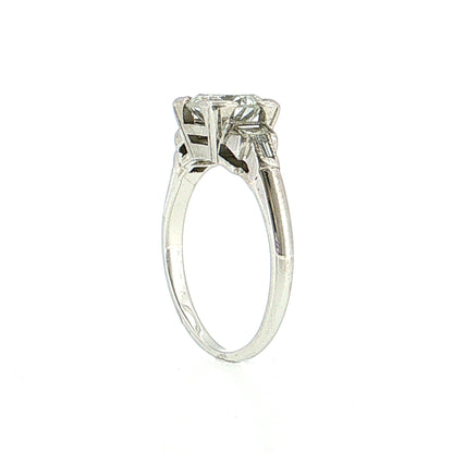 1.28 Vintage Transitional Diamond Engagement Ring 14k