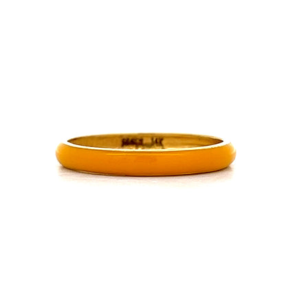 3mm Enamel Stacking Band in 14k Yellow Gold