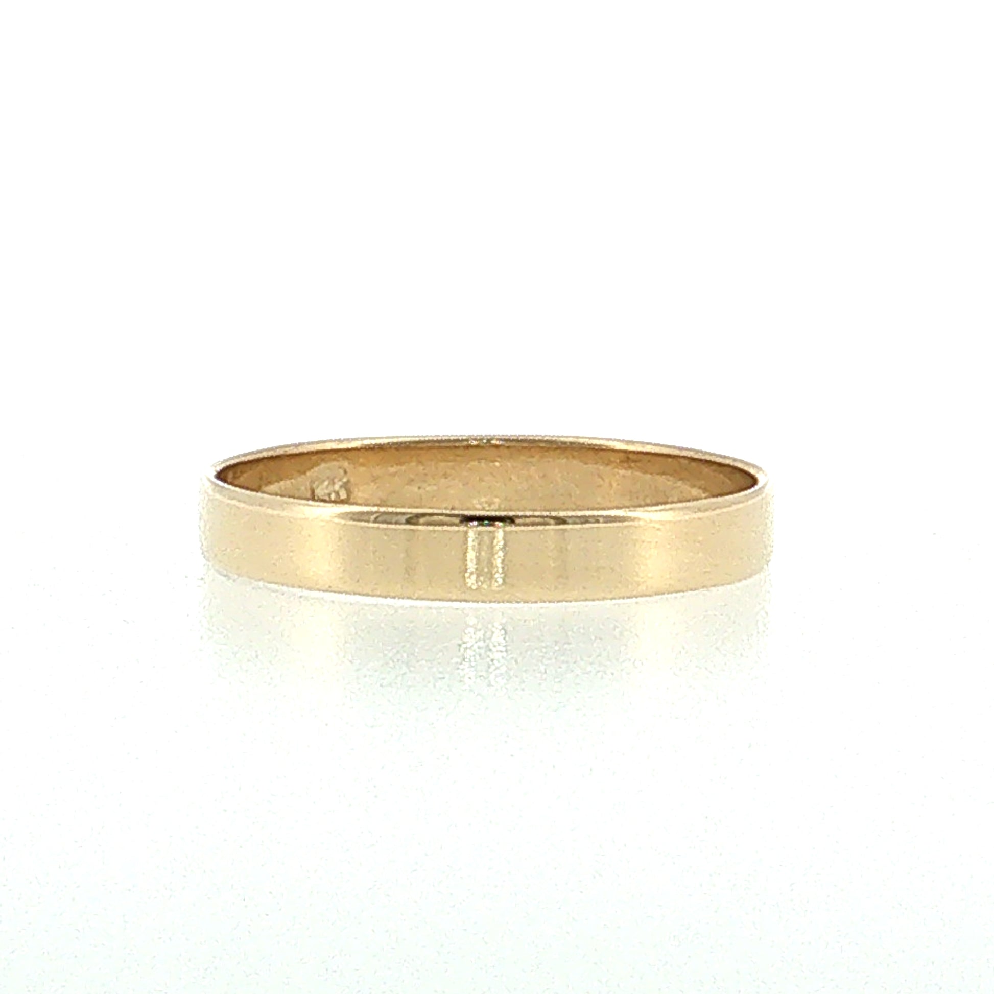 3mm Flat Edge Wedding Band 14k Yellow Gold