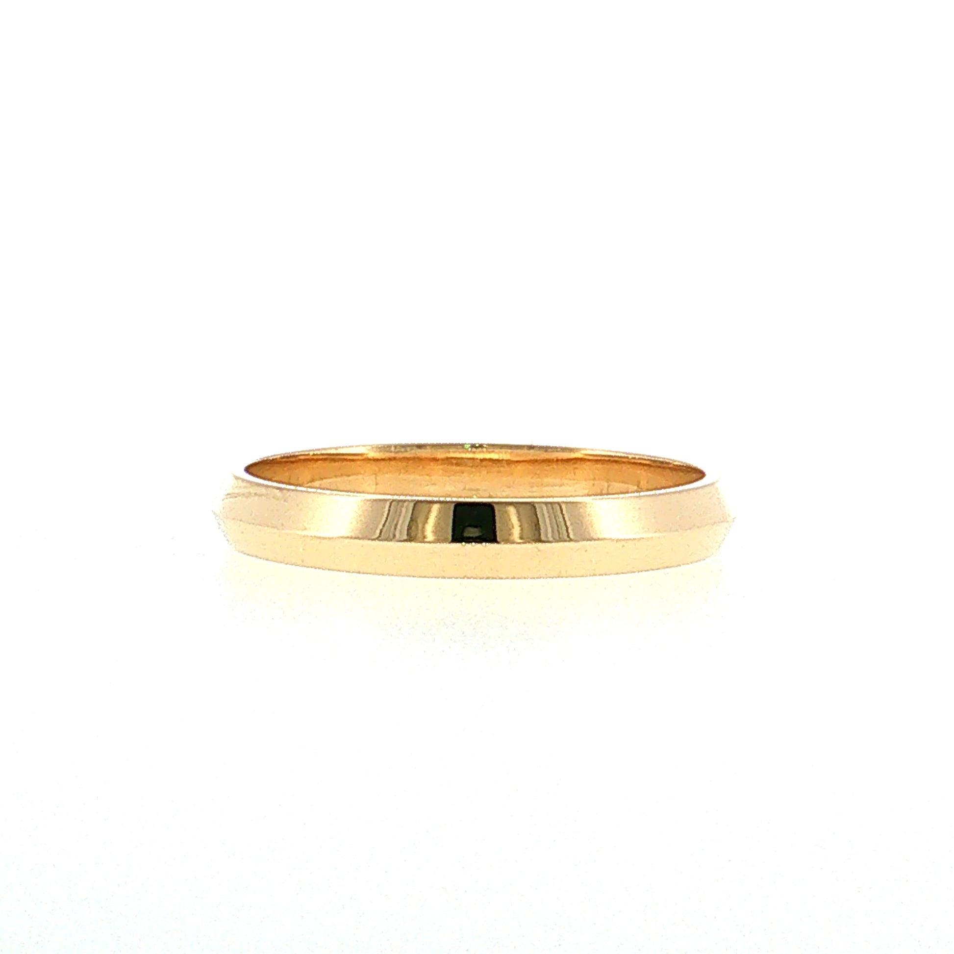 3mm Men's Knife Edge Wedding Band 14k
