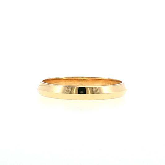 3mm Men's Knife Edge Wedding Band 14k