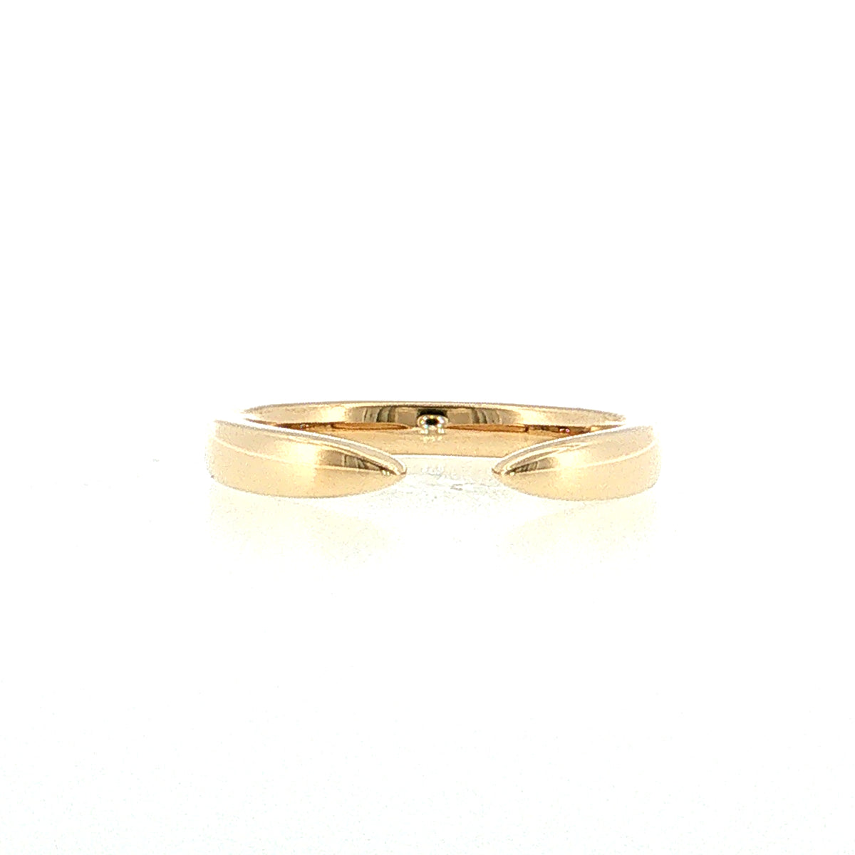 3mm Open Tapered Stacking Band 14k Yellow Gold