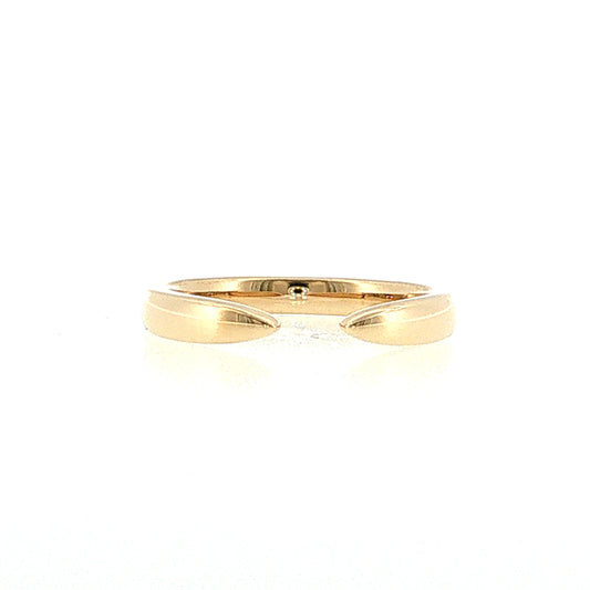 3mm Open Tapered Stacking Band 14k Yellow Gold