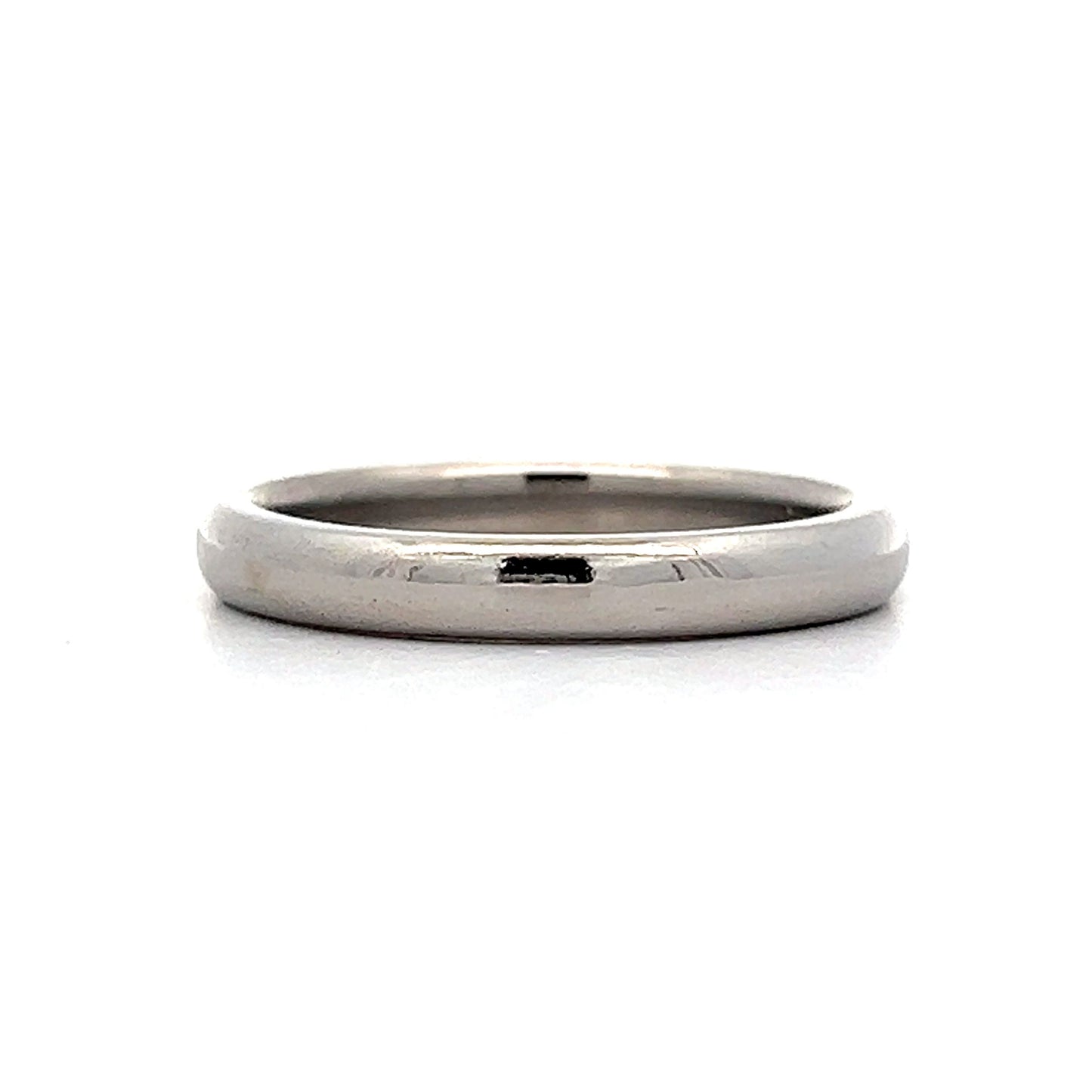 3mm Simple Classic Wedding Band in Platinum