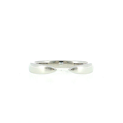 3mm Tapered Stacking Ring 14k White Gold